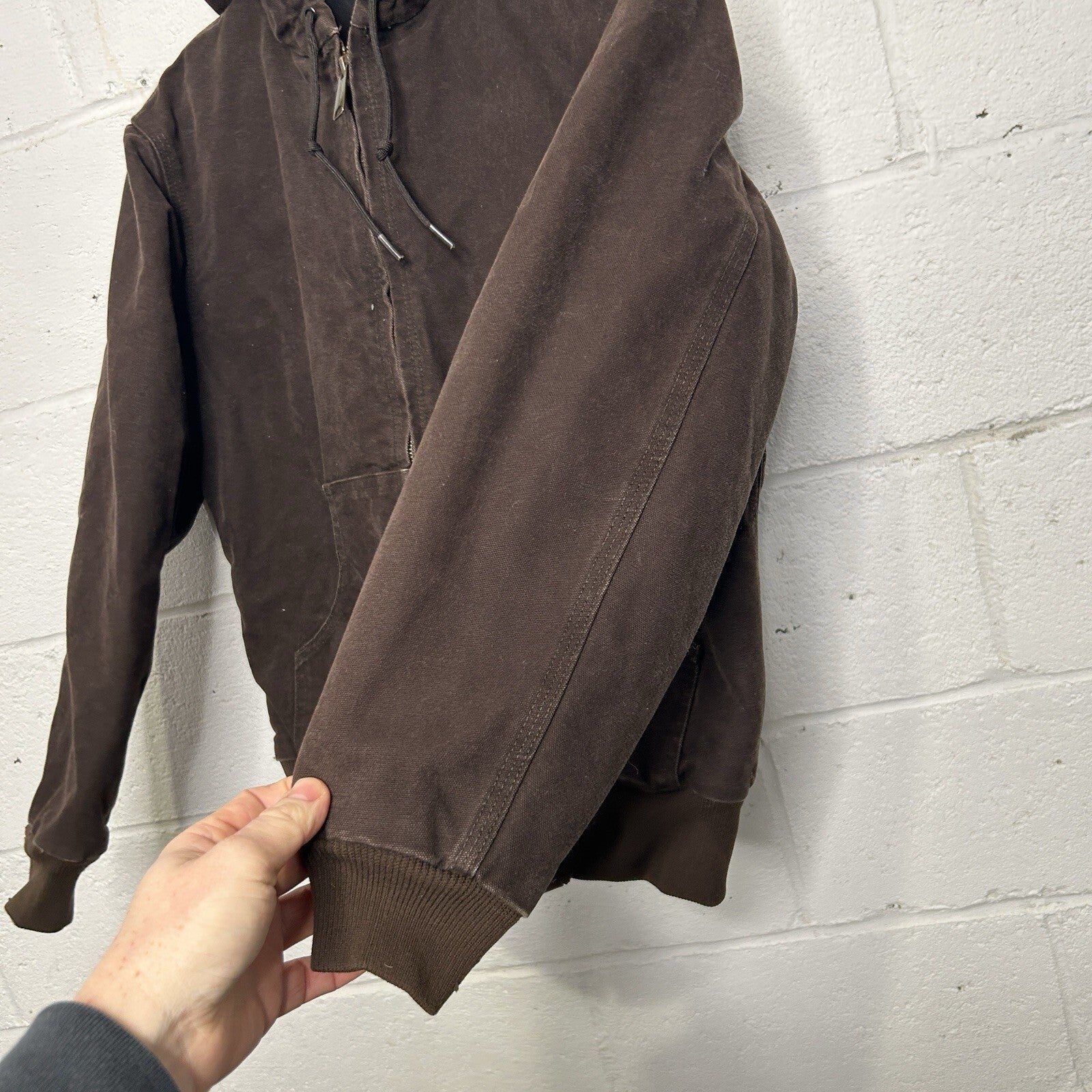 Y2K Carhartt Quilted Hooded Active Jacket “Dark Brown” WJ130 DKB Women’s XS