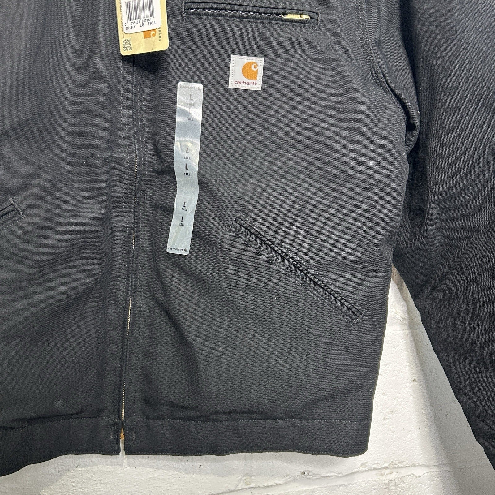 Y2K Carhartt Blanket-Lined Detroit Jacket “Black” Leupold J001 BLK Men’s LT New