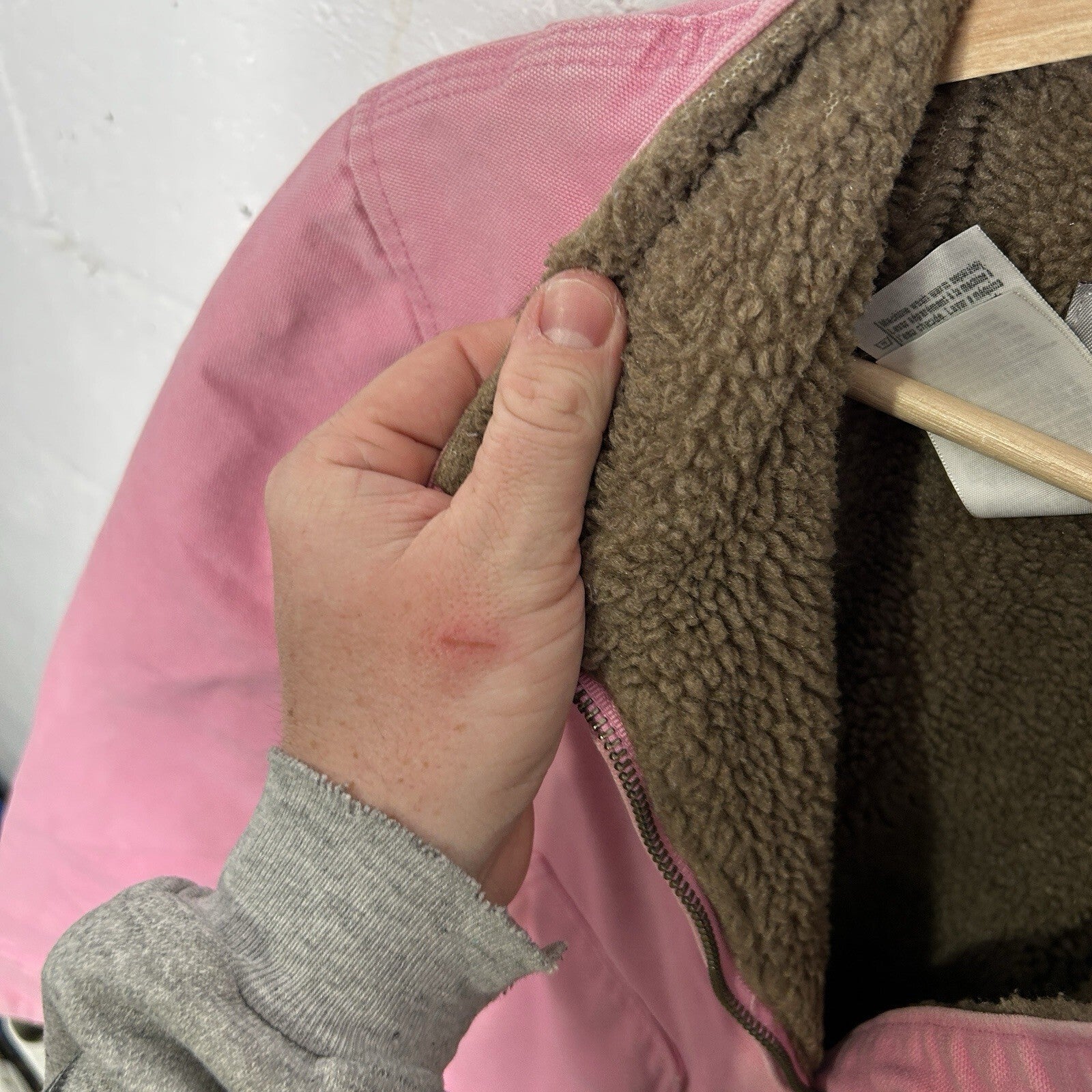 Vintage Carhartt Sherpa-Lined Canyon Jacket “Pink Rose” WJ022 PKR Women’s Small