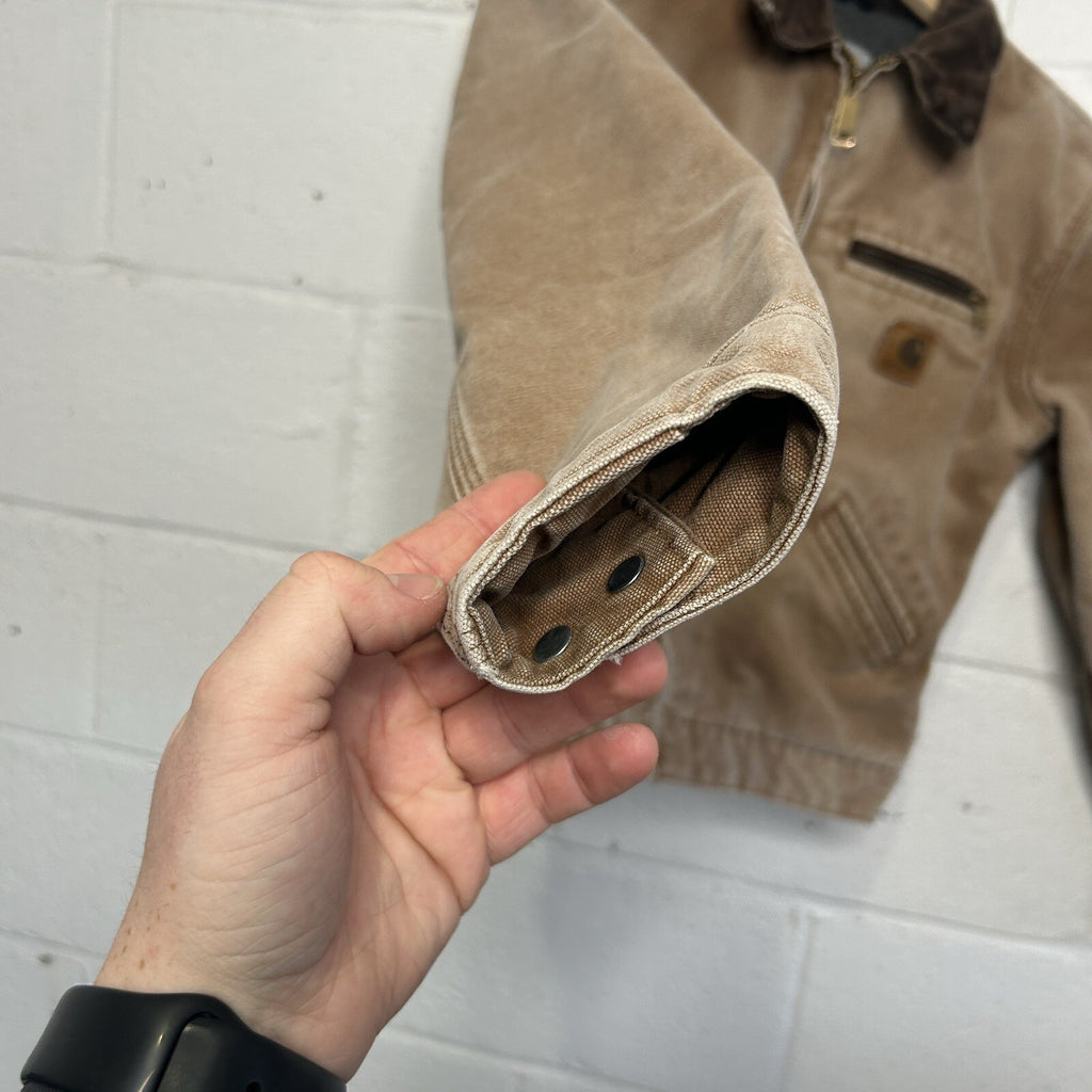 Y2K Carhartt Sherpa-Lined Detroit Jacket “Brown” YYJ97 BRN Youth L/Women’s XS