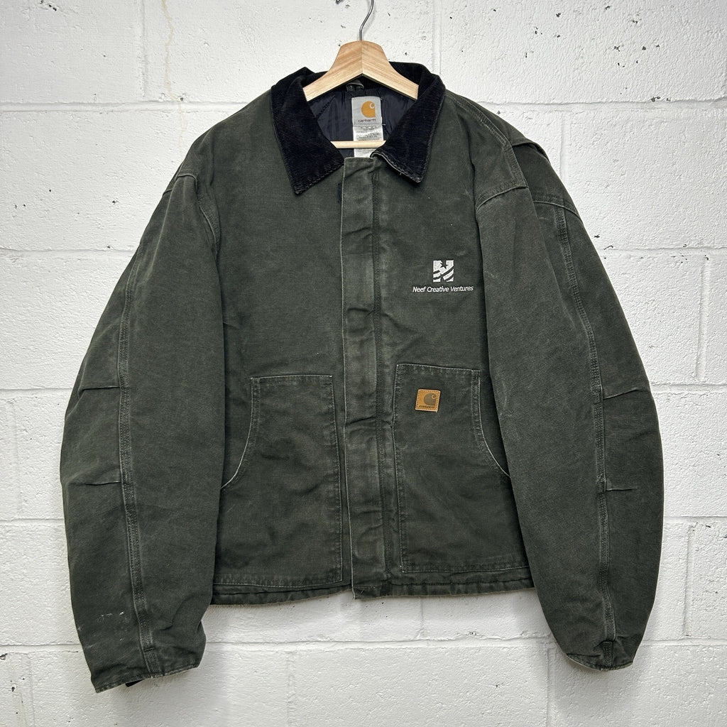 Vintage Carhartt Quilted Traditional Artic Jacket “Moss Green” J22 MOS Men’s XL