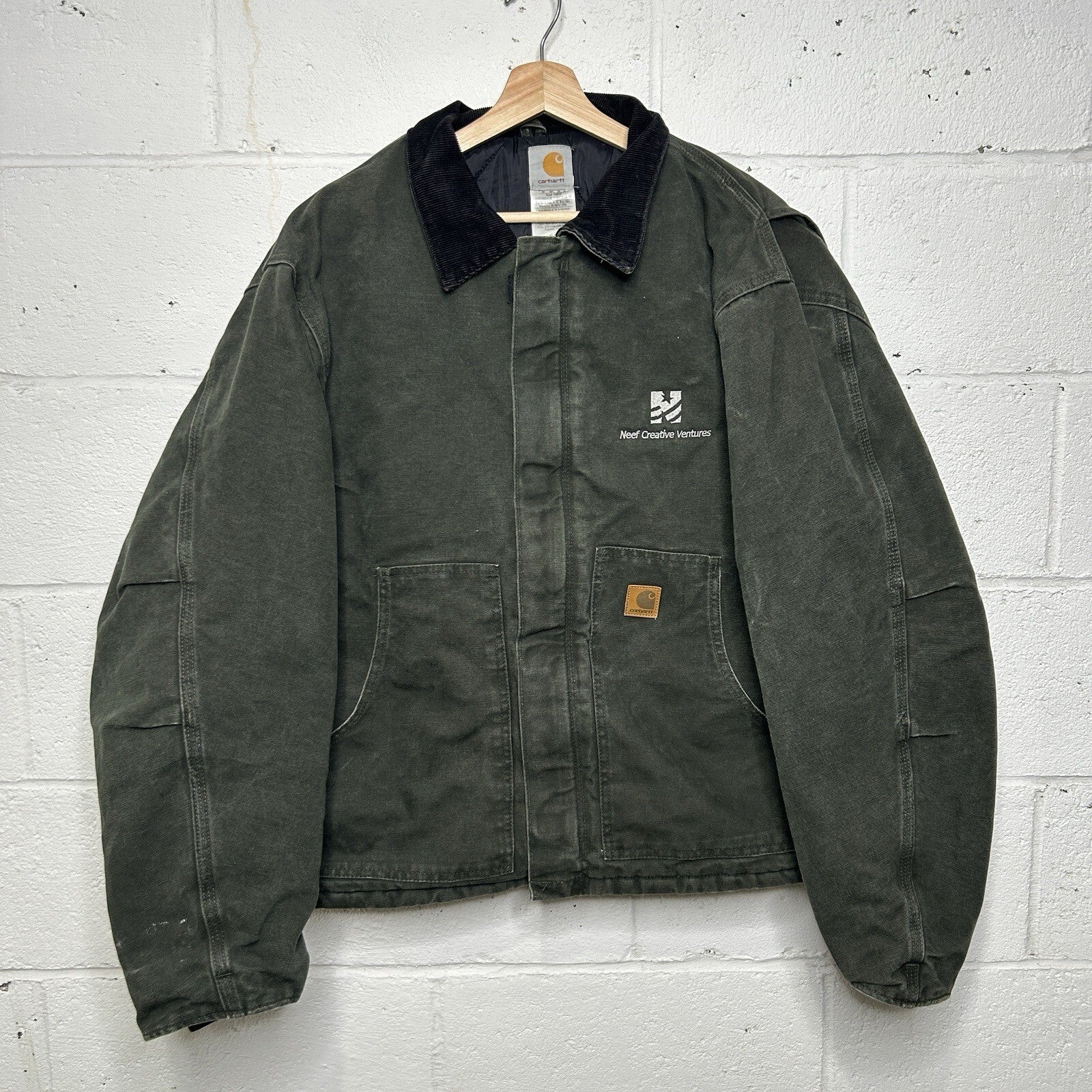 Vintage Carhartt Quilted Traditional Artic Jacket “Moss Green” J22 MOS Men’s XL