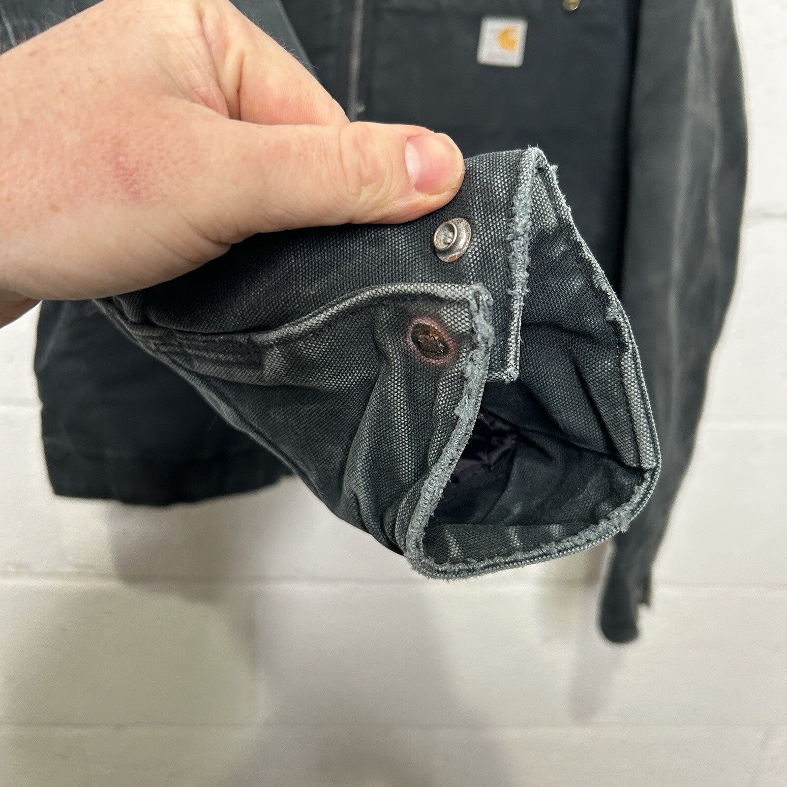 Vintage Carhartt Blanket-Lined Detroit Jacket “Black” J01 BLK Men’s 42/Large
