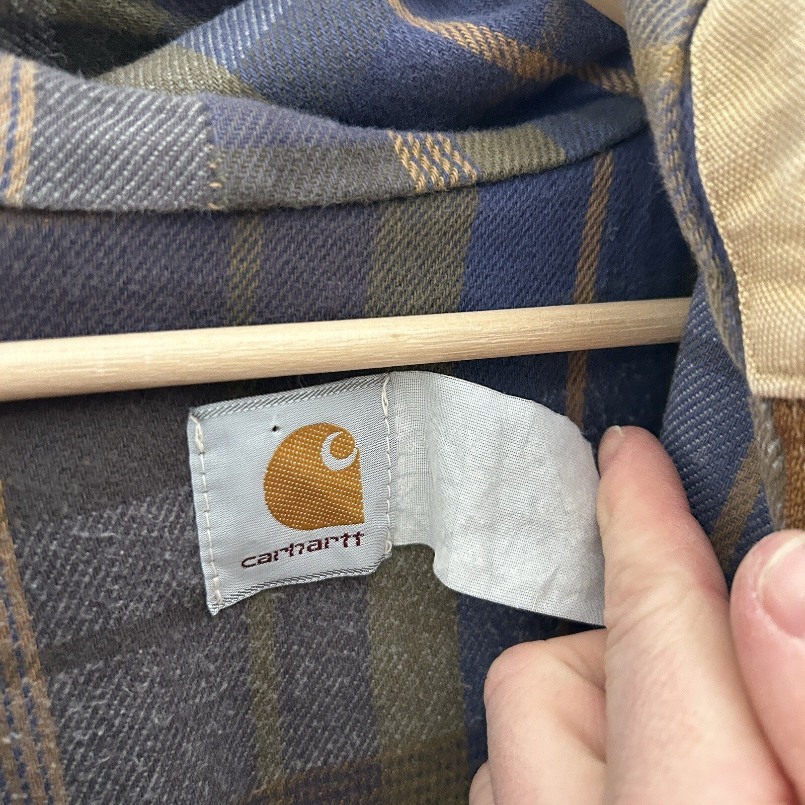 Vintage Carhartt Flannel-Lined Hooded Active Jacket “Brown” J05 BRN Men’s XL