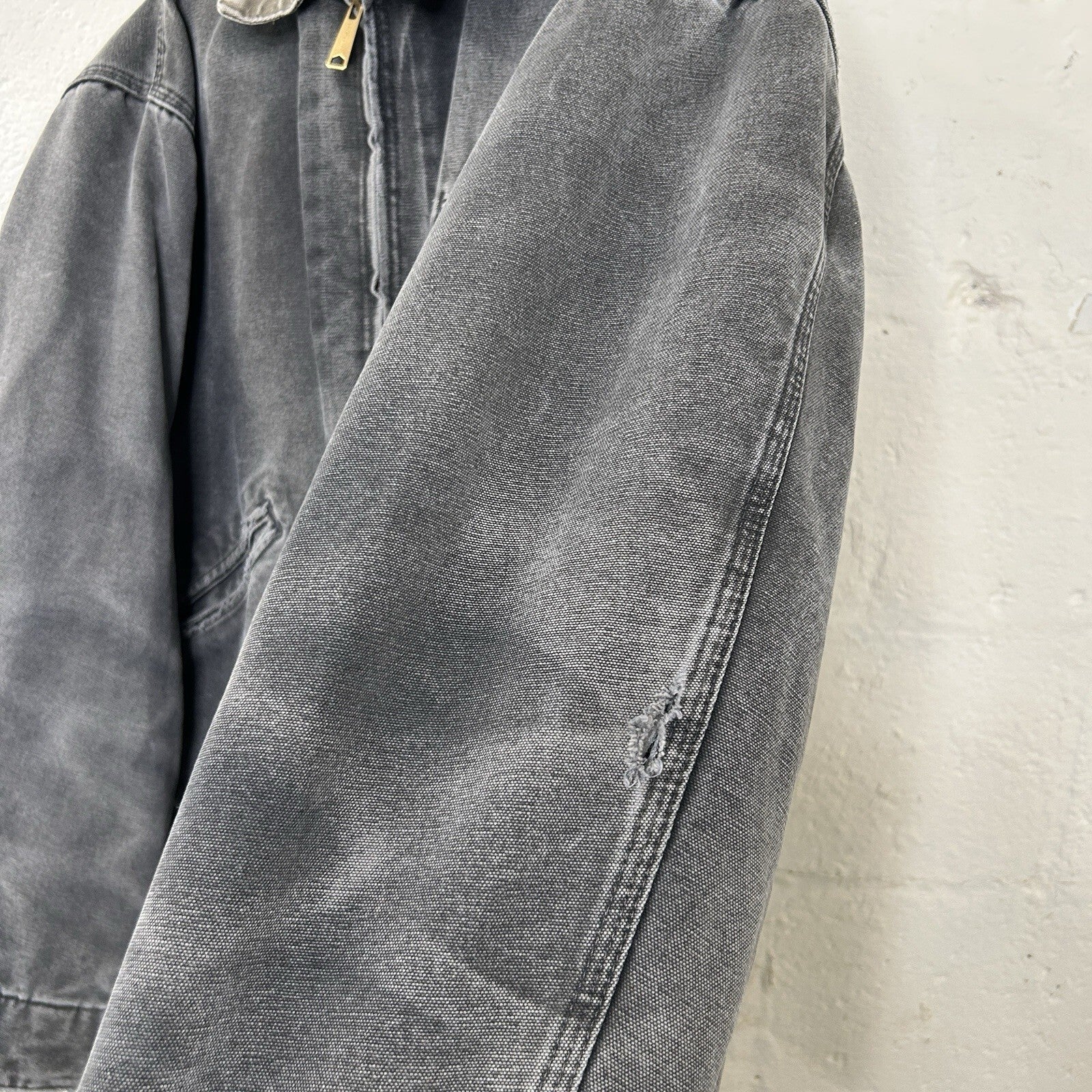 Vintage Carhartt Blanket-Lined Detroit Jacket “Petrol Grey” J97 PTL Men’s XL