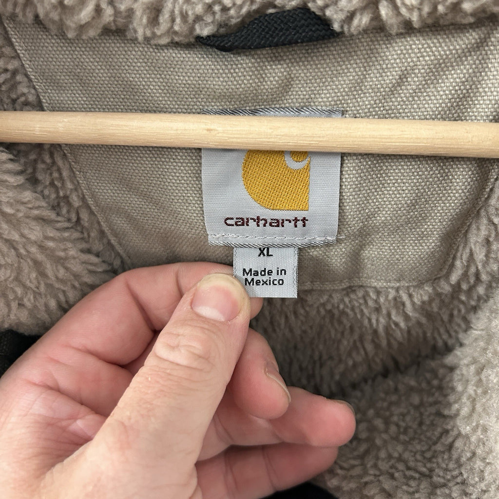 Y2K Carhartt Sandstone Hooded Multi-Pocket Jacket “Moss” J284 MOS Men’s X-Large