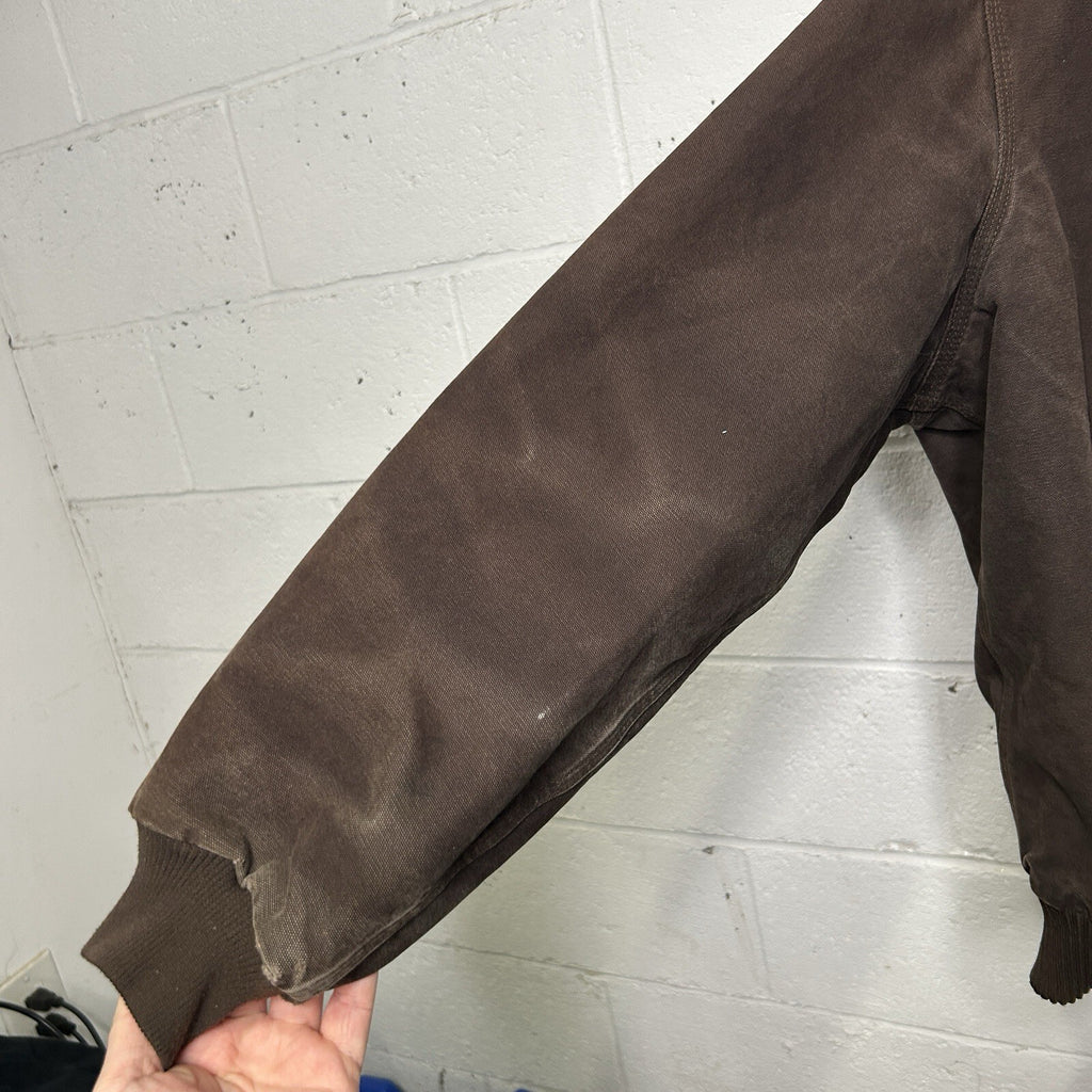 Vintage Carhartt Hooded Active Jacket “Dark Brown” J130 DKB Men’s X-Large Worn