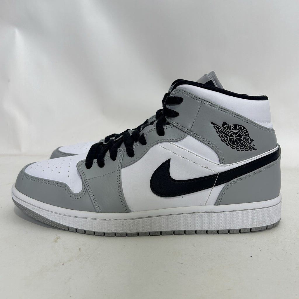 Nike Air Jordan 1 Mid Retro “Light Smoke Grey” 554724-092 Men’s 11 Worn