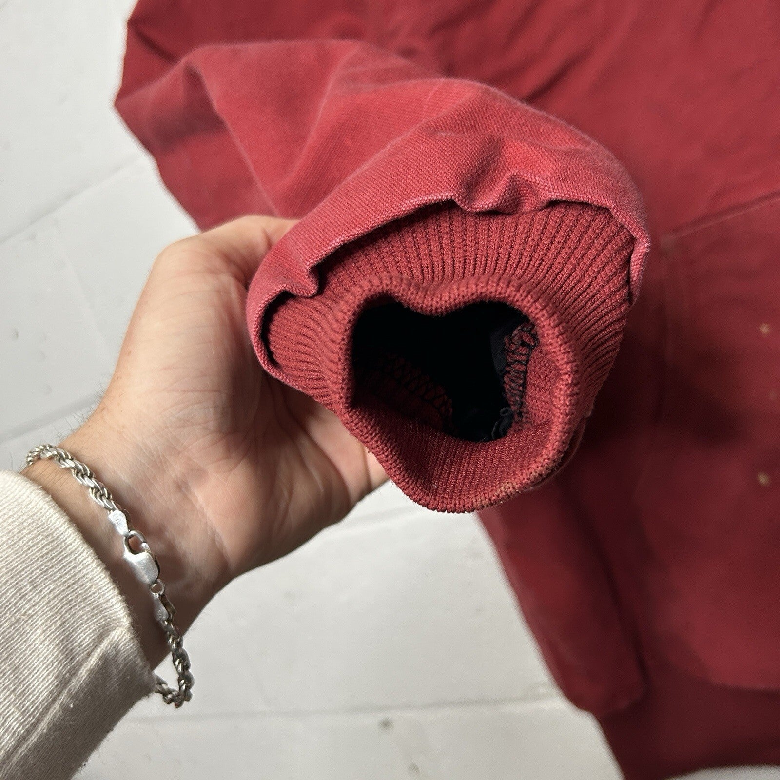 Vintage Carhartt Quilted Active Jacket “Dark Red” J140 DKR Men’s X-Large Worn
