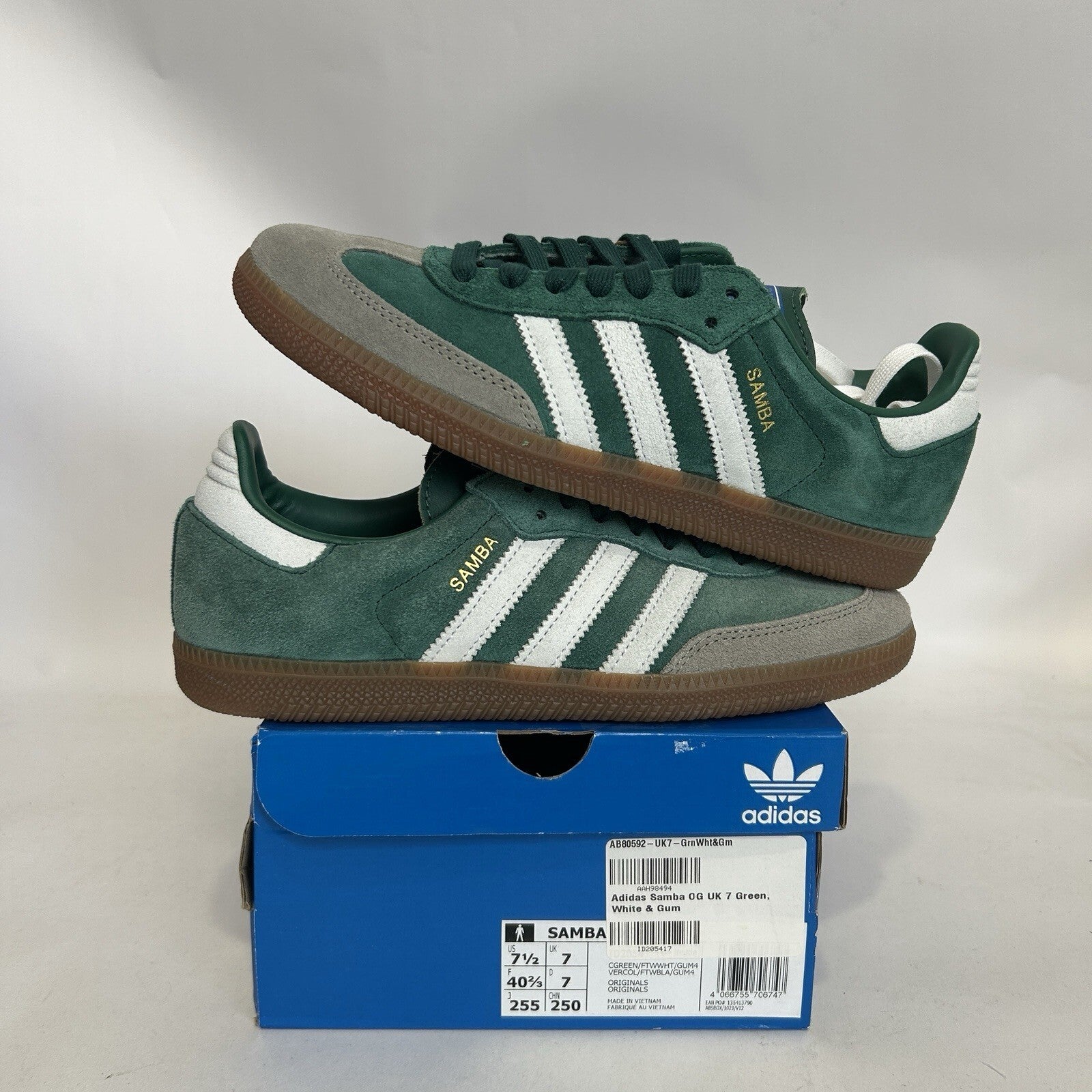 Adidas Samba OG “Collegiate Green White Gum” ID2054 Men’s 7.5/Women’s 8.5 New