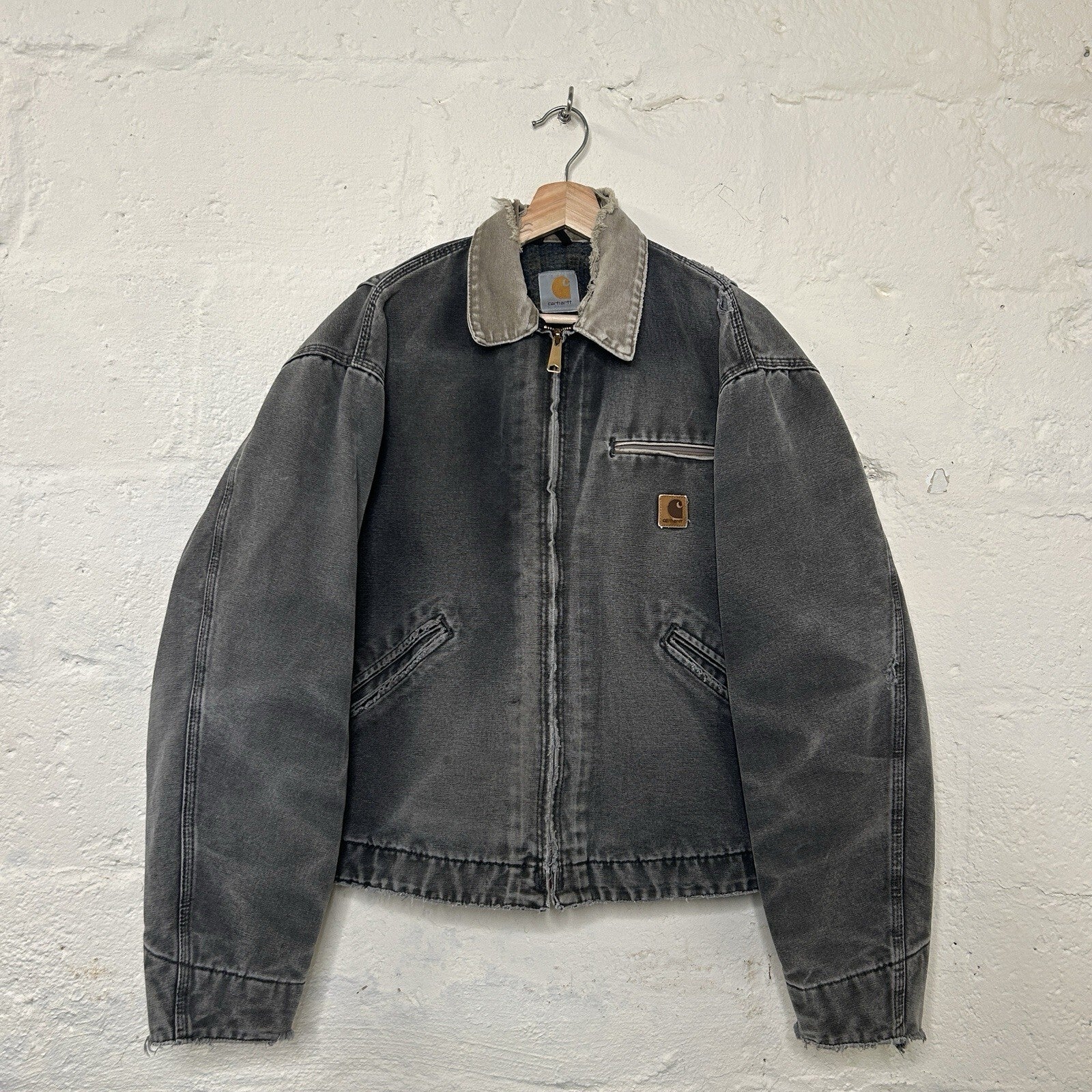 Vintage Carhartt Blanket-Lined Detroit Jacket “Petrol Grey” J97 PTL Men’s XL