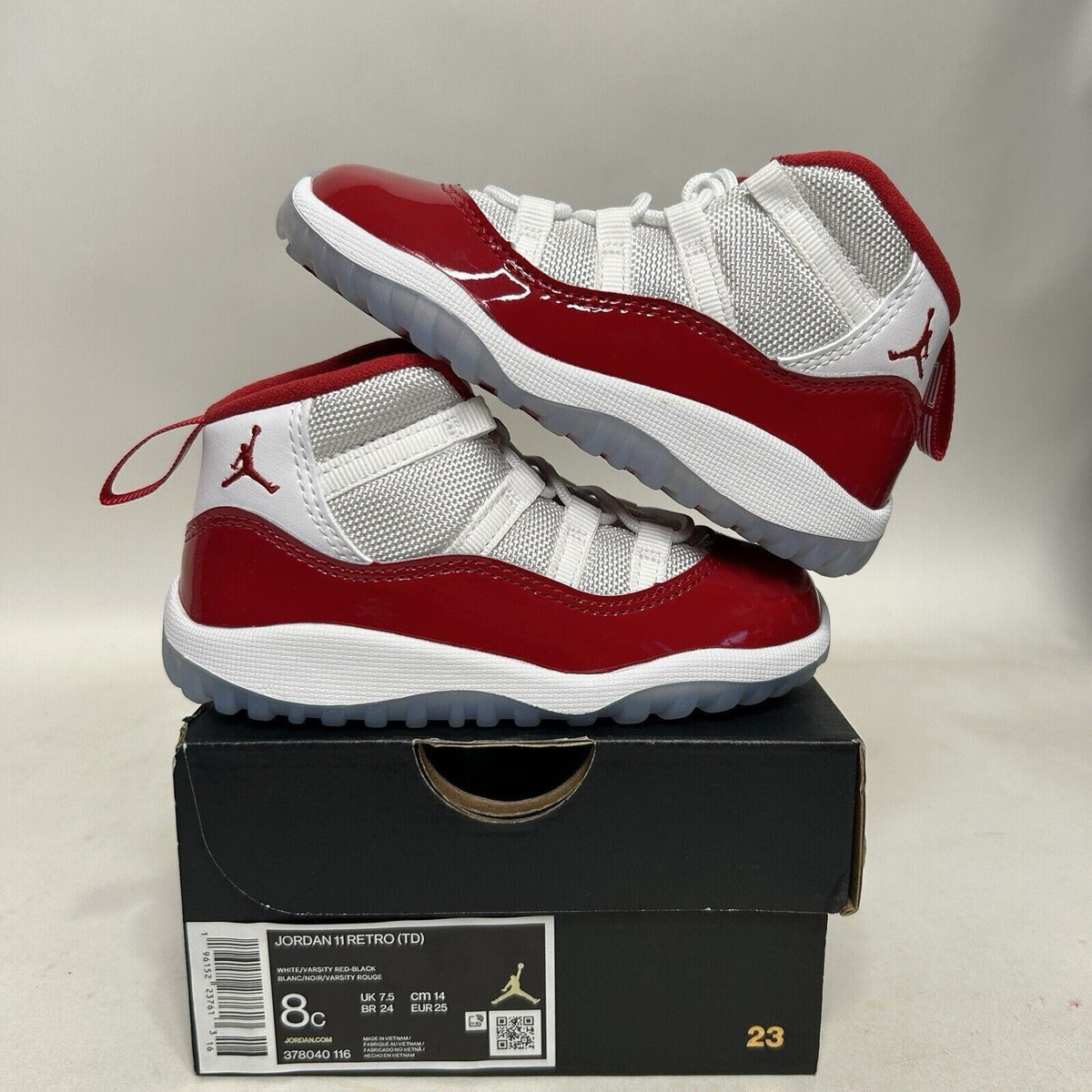 Nike Air Jordan 11 Retro TD “Cherry Red White" 2024