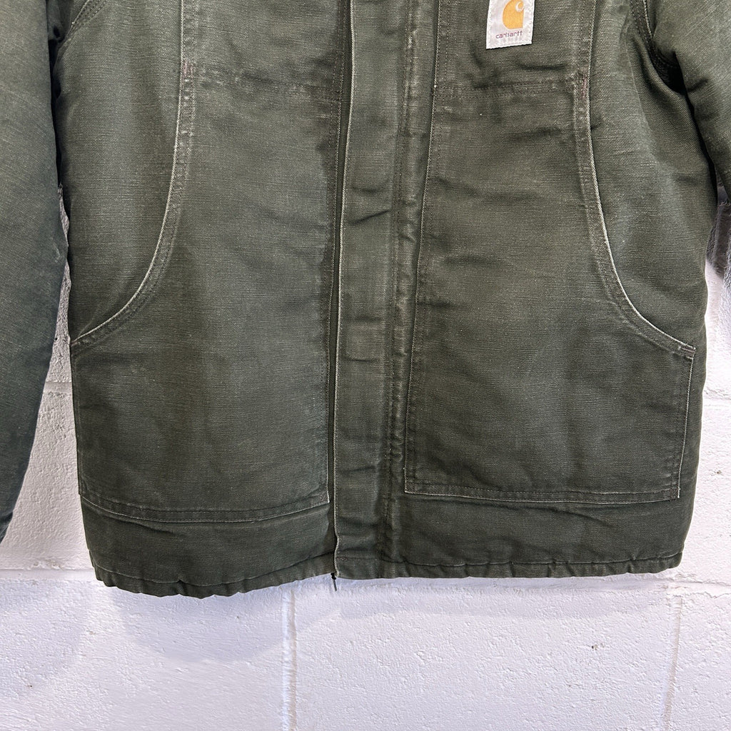 Vintage Carhartt Quilted Artic Duck Jacket “Green” CQ184 Men’s Large