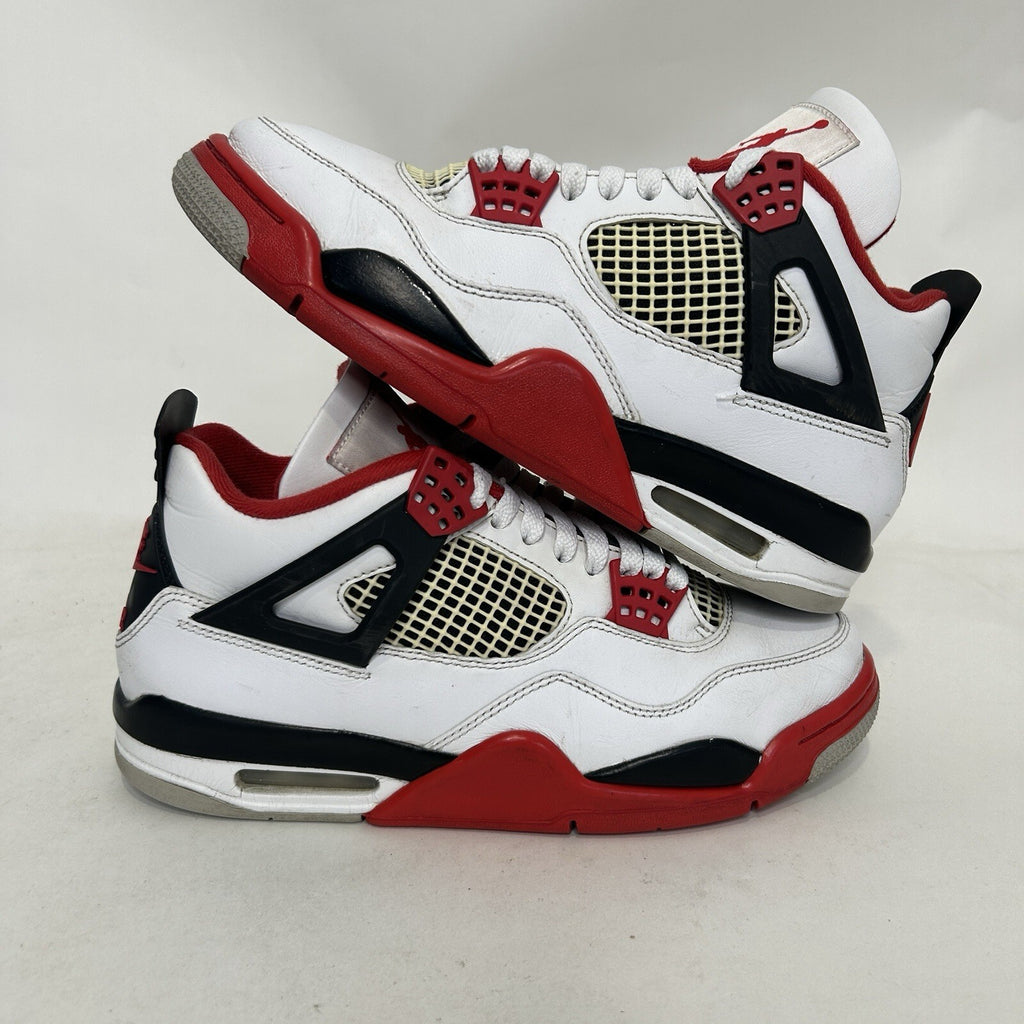 Nike Air Jordan 4 Retro OG “Fire Red” White/Black/Red DC7770-160 Men's 8 Worn
