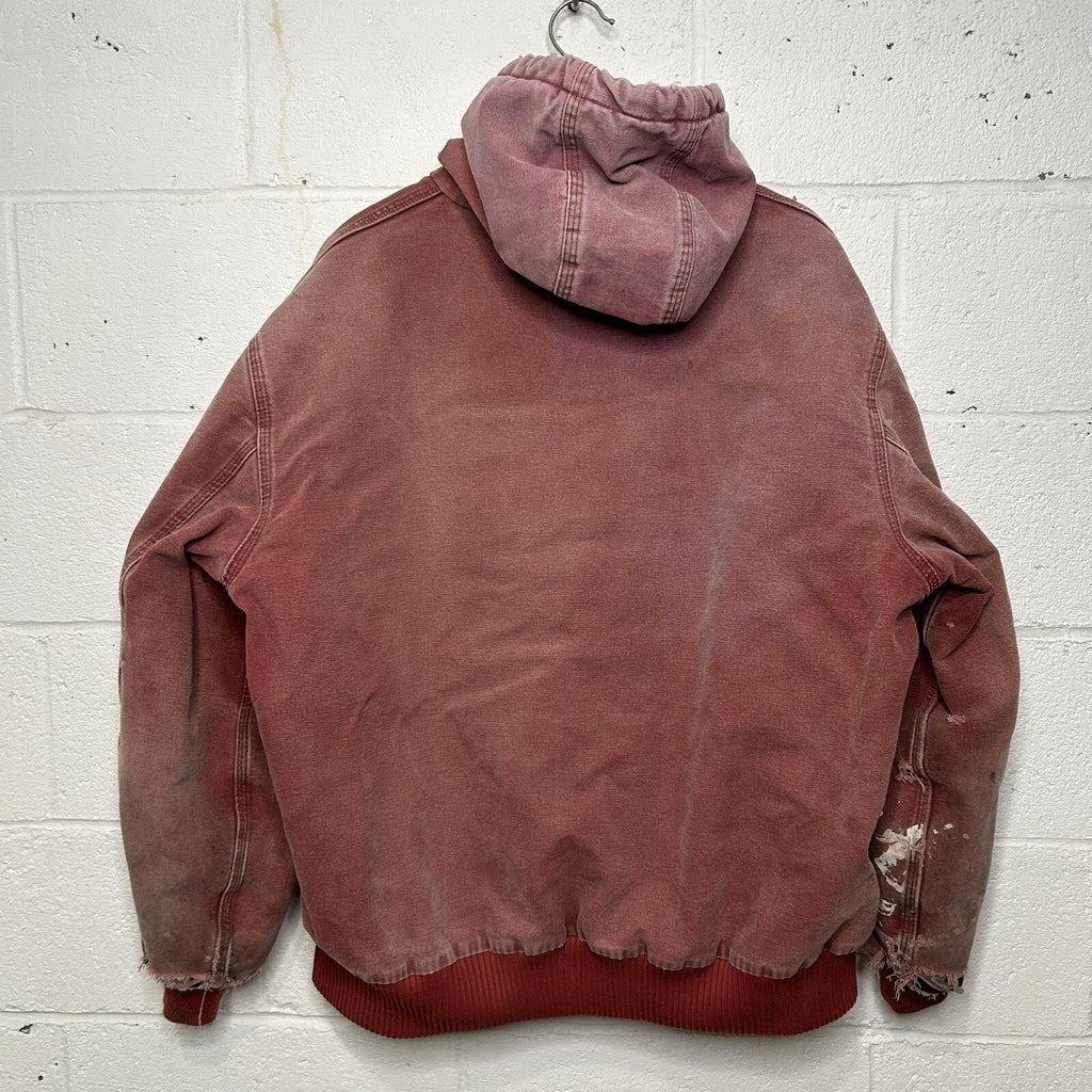Y2K Carhartt Quilted Active Jacket “Dark Red” J130 DKR Men’s X-Large
