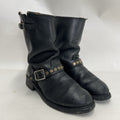 Vintage Riveted Engineer Boots Black Leather Made in USA Style 7800 Men’s 8