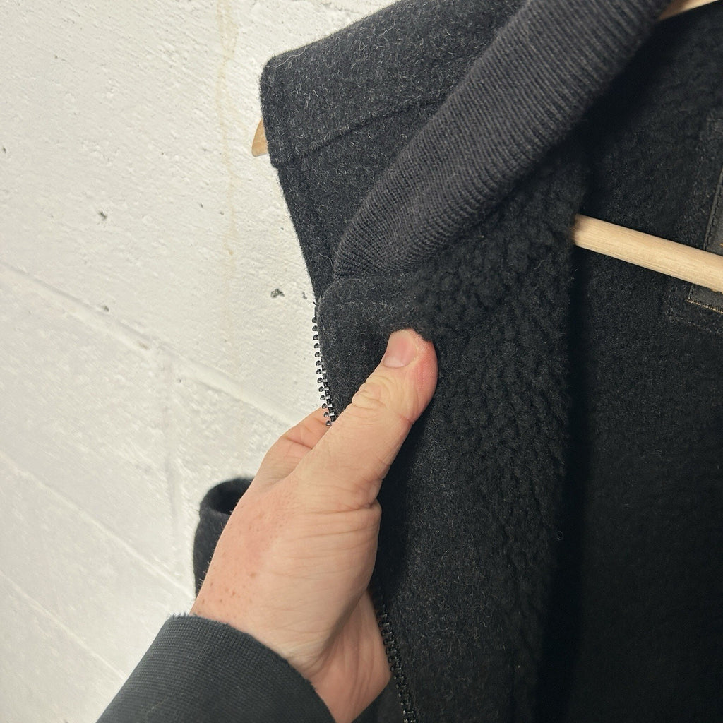 Filson Mackinaw Wool Sherpa-Lined Work Vest “Charcoal”