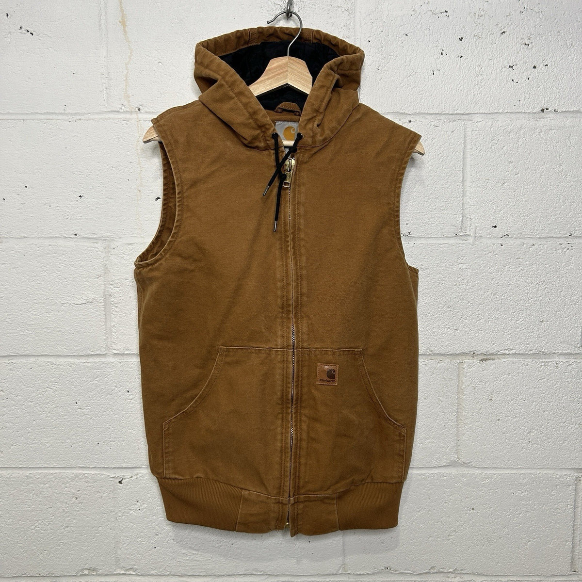 Carhartt Quilted Hooded Active Vest “Brown/Tan” 100121