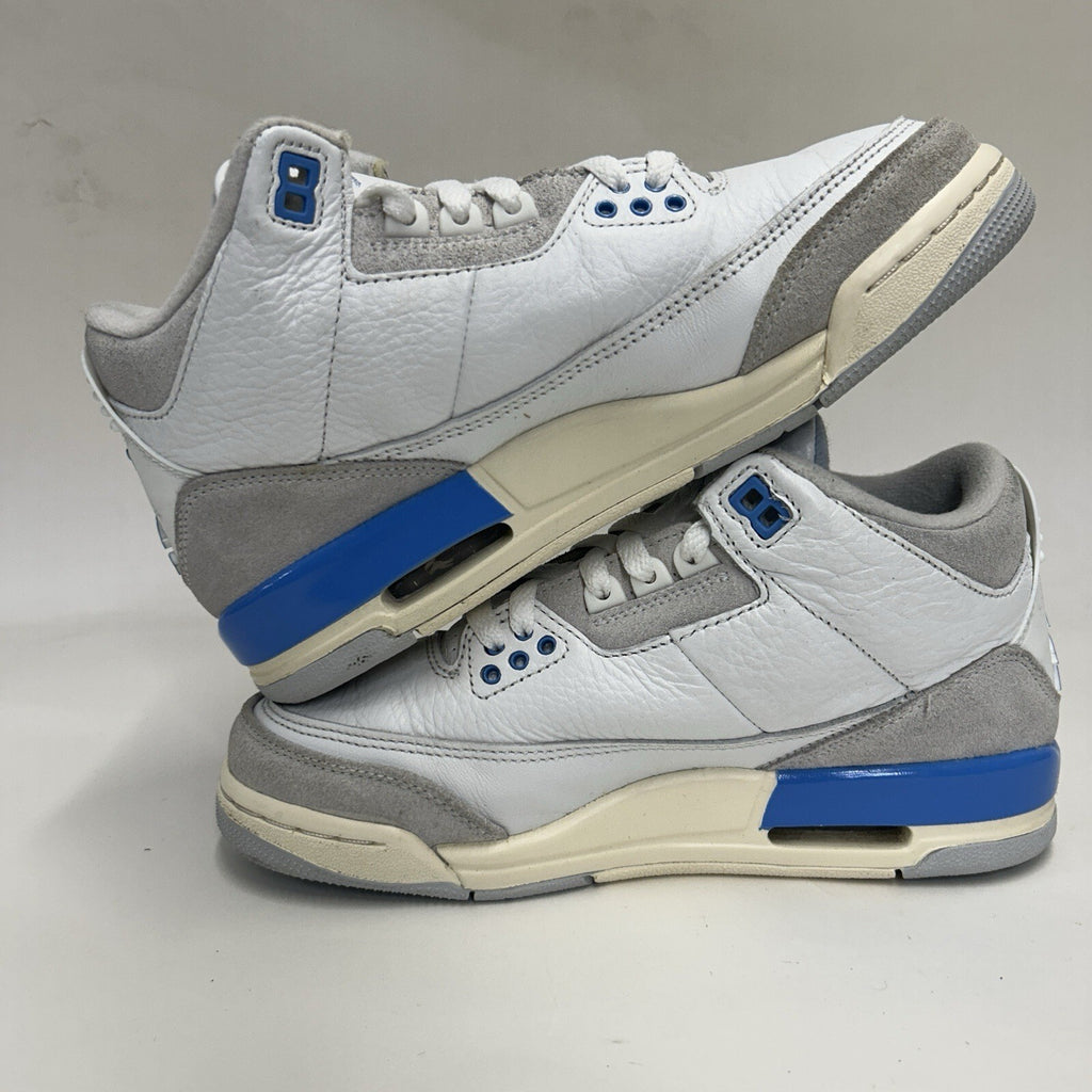 Nike Air Jordan 3 Retro GS “White Blue/Lucky Shorts” DM0967-101 5.5Y/Women’s 7
