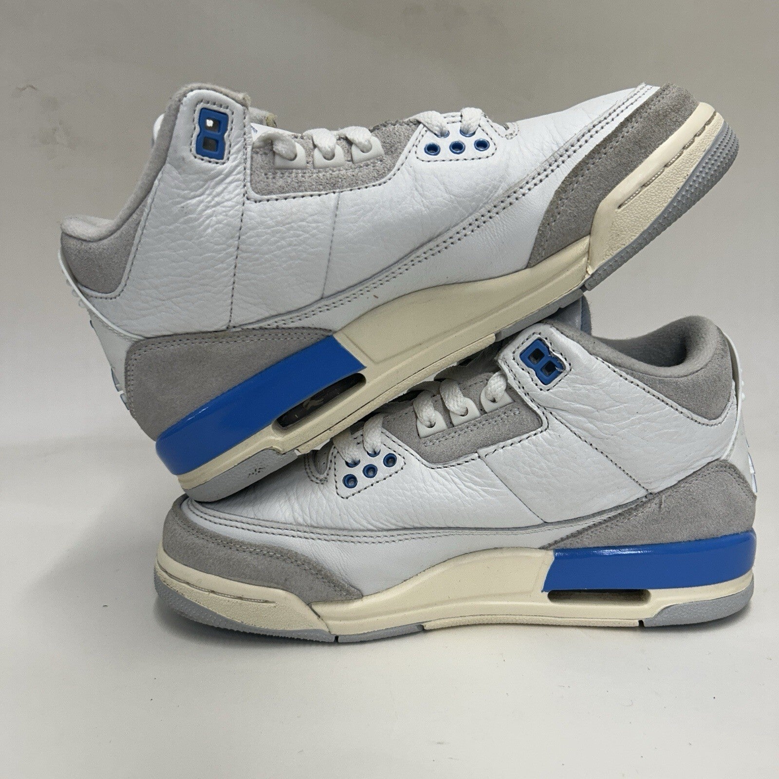 Nike Air Jordan 3 Retro GS “White Blue/Lucky Shorts” DM0967-101 5.5Y/Women’s 7
