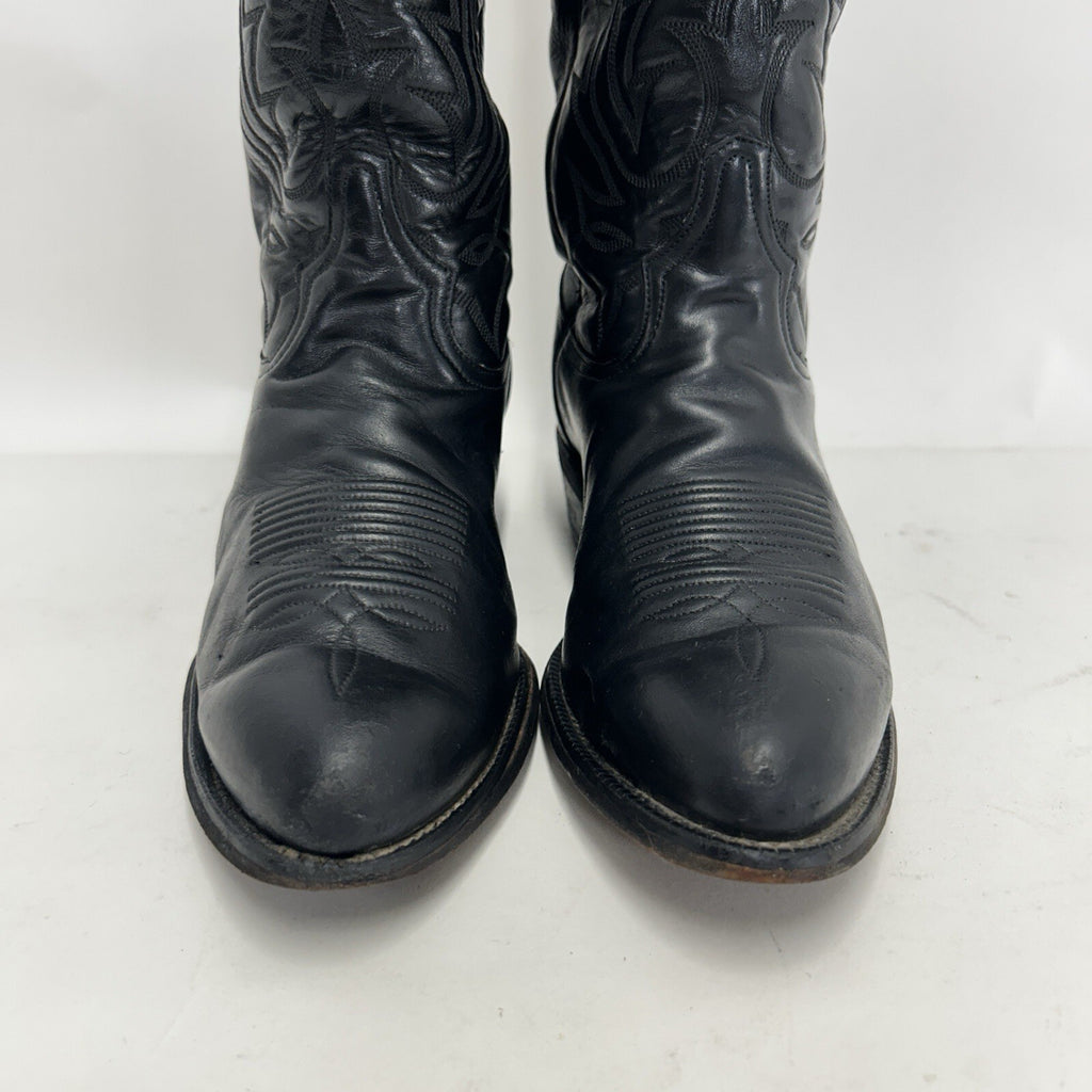 Vintage Tony Lama Style 2993 Western Cowboy Boots “Black” Men’s 9D