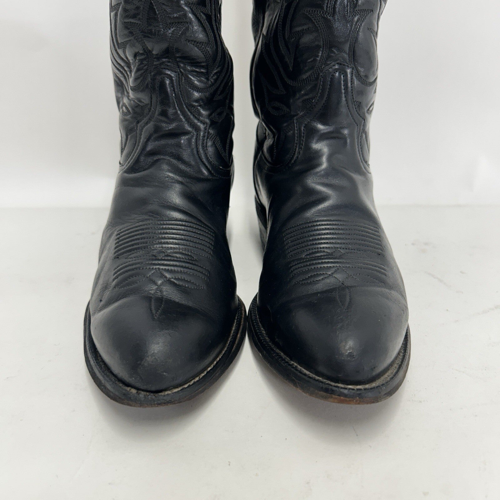 Vintage Tony Lama Style 2993 Western Cowboy Boots “Black” Men’s 9D