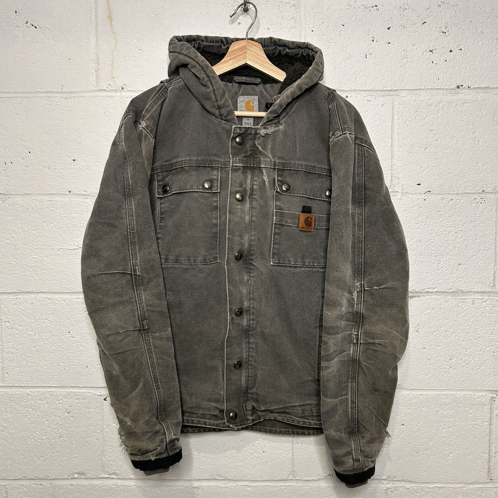 Carhartt Sherpa-Lined Bartlett Hooded Jacket “Gravel Grey” 102285-039 Men’s S