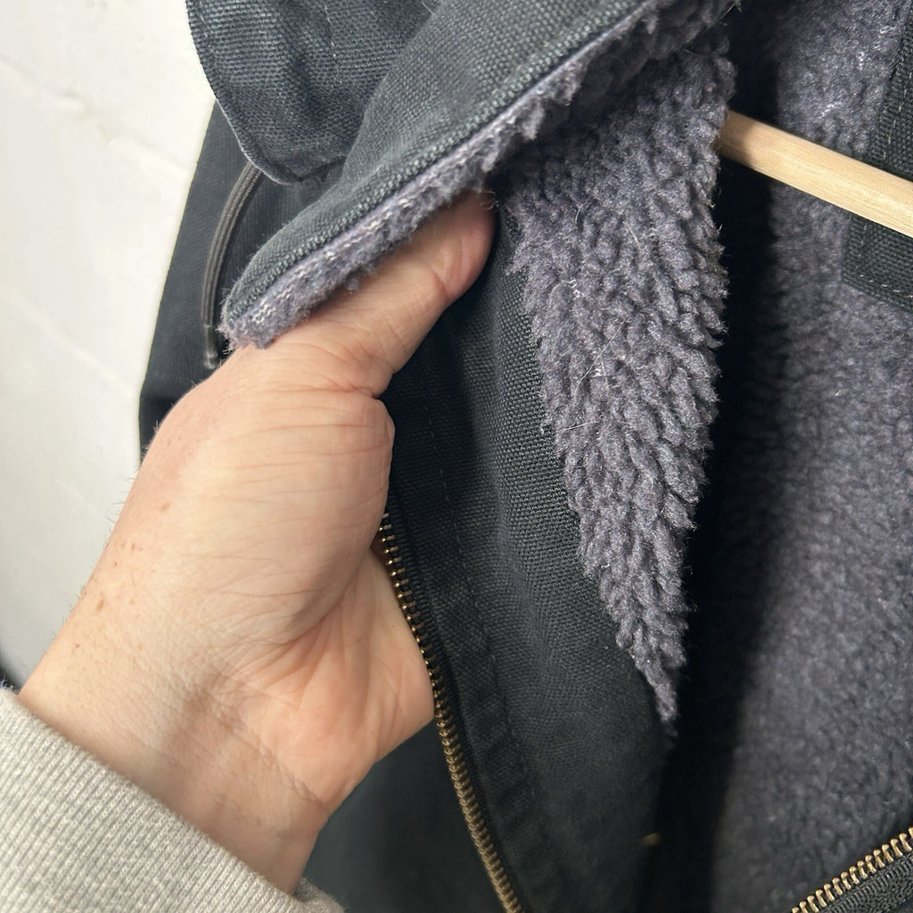Carhartt Sherpa-Lined Wildwood Jacket “Washed Black” 100815-001 Women’s XL