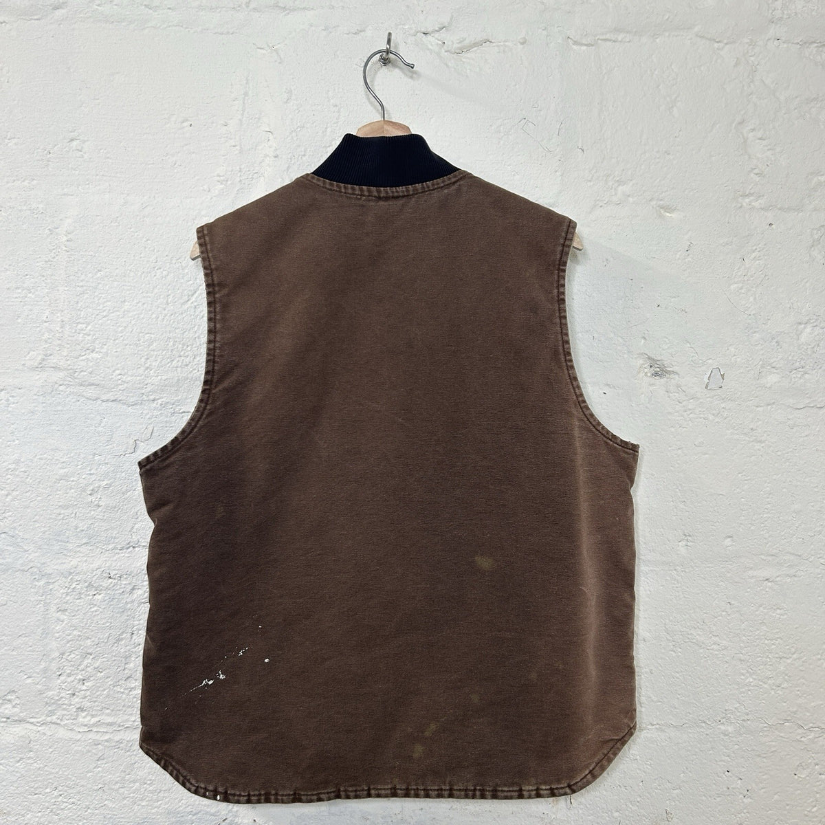 Vintage Faded Carhartt Quilted Artic Vest “Dark Brown” V02 DKB Men’s Large