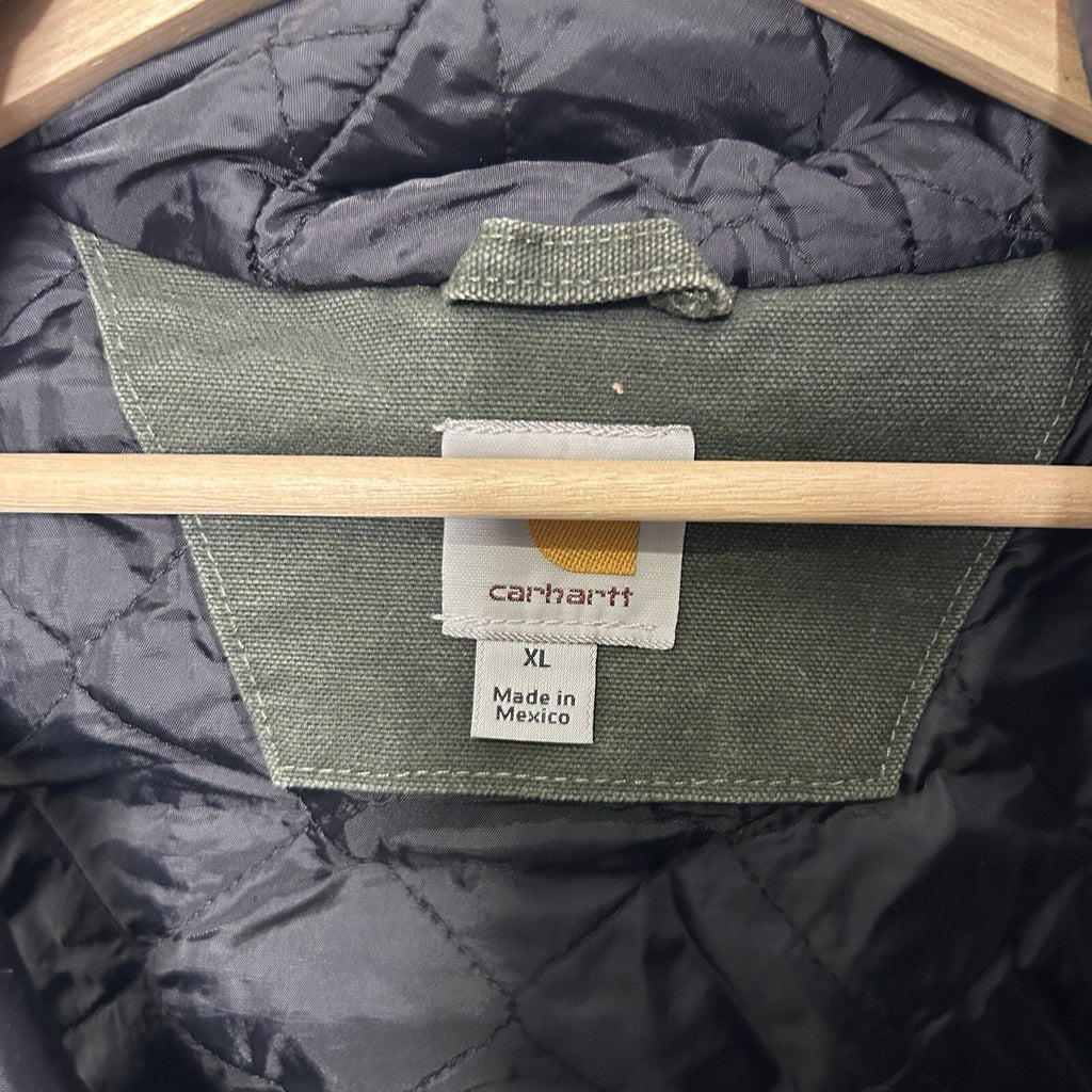 Carhartt Hooded Quilted Canvas Vest “Moss Green” 100121