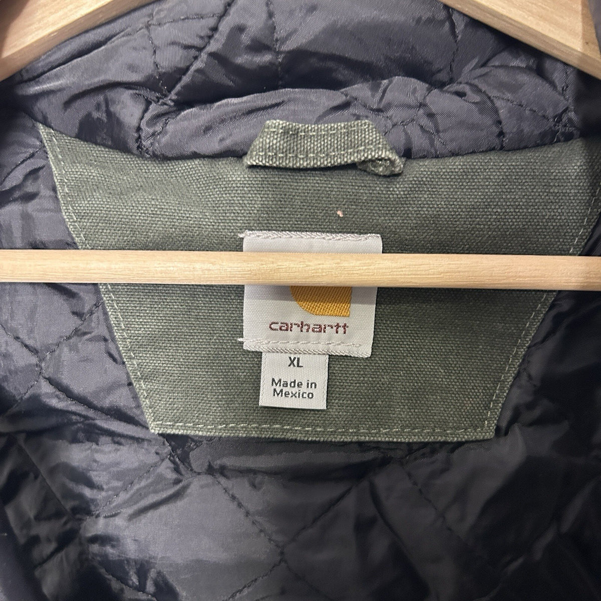 Carhartt Hooded Quilted Canvas Vest “Moss Green” 100121