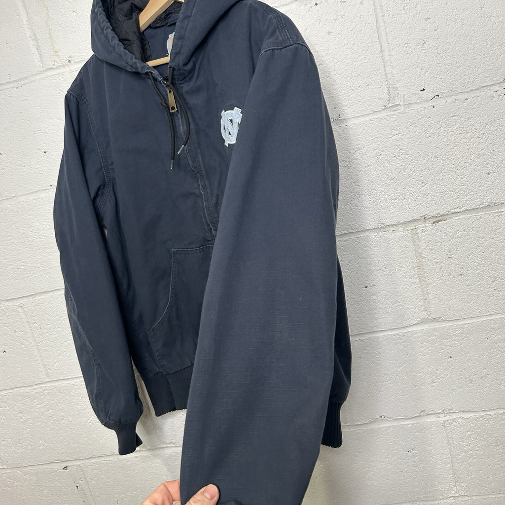 Y2K Carhartt Ripstop Hooded Active Jacket “UNC Tarheels” 100925-412 Men’s Medium