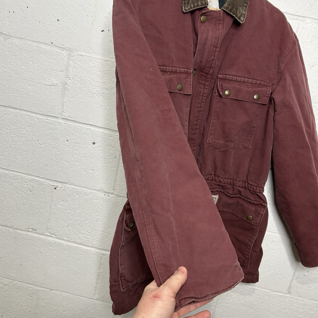Vintage Carhartt Blanket-Lined Washed-Duck Trail Parka Jacket “Redwood” PB1136