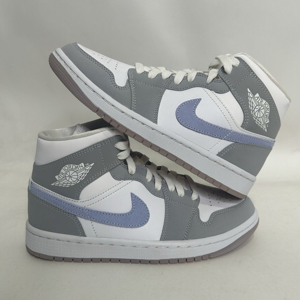 Nike Air Jordan 1 Mid WMNS “Wolf Grey/Aluminum” BQ6472-105 Women’s 6.5 New