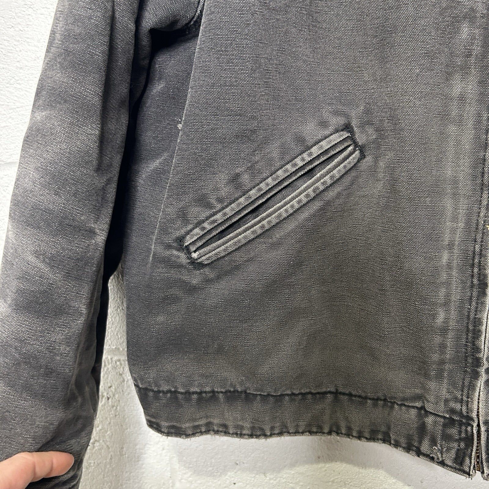 Vintage Distressed Blanketed Carhartt Detroit Jacket “Black” J97 BLK Men’s XL