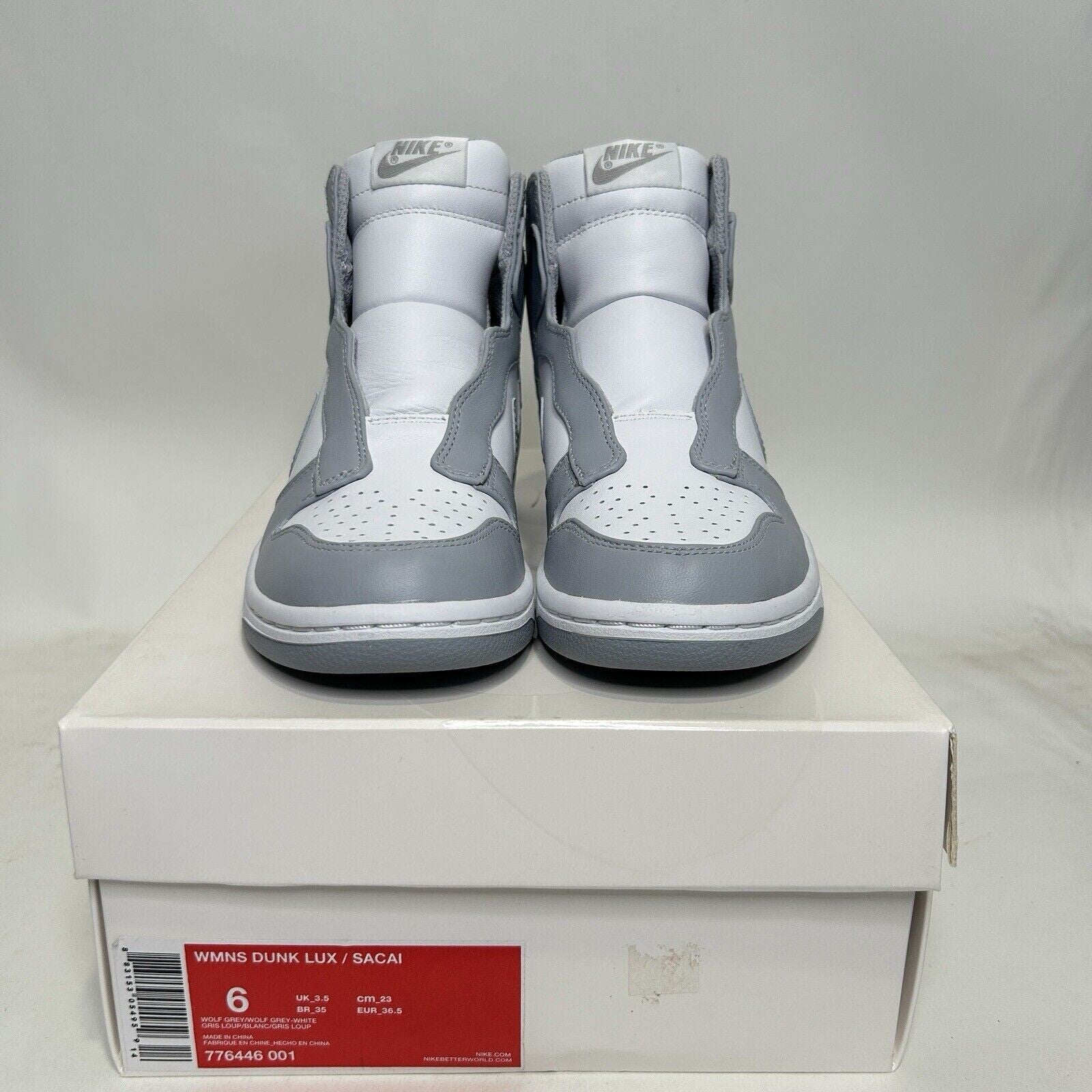 Nike sacai x NikeLab x Dunk Lux “Wolf Grey” 2024