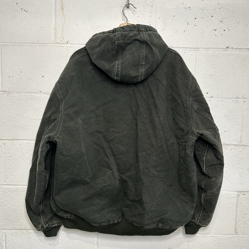 Vintage Carhartt Quilted Hooded Active Jacket “Moss” J130 MOS Men’s X-Large