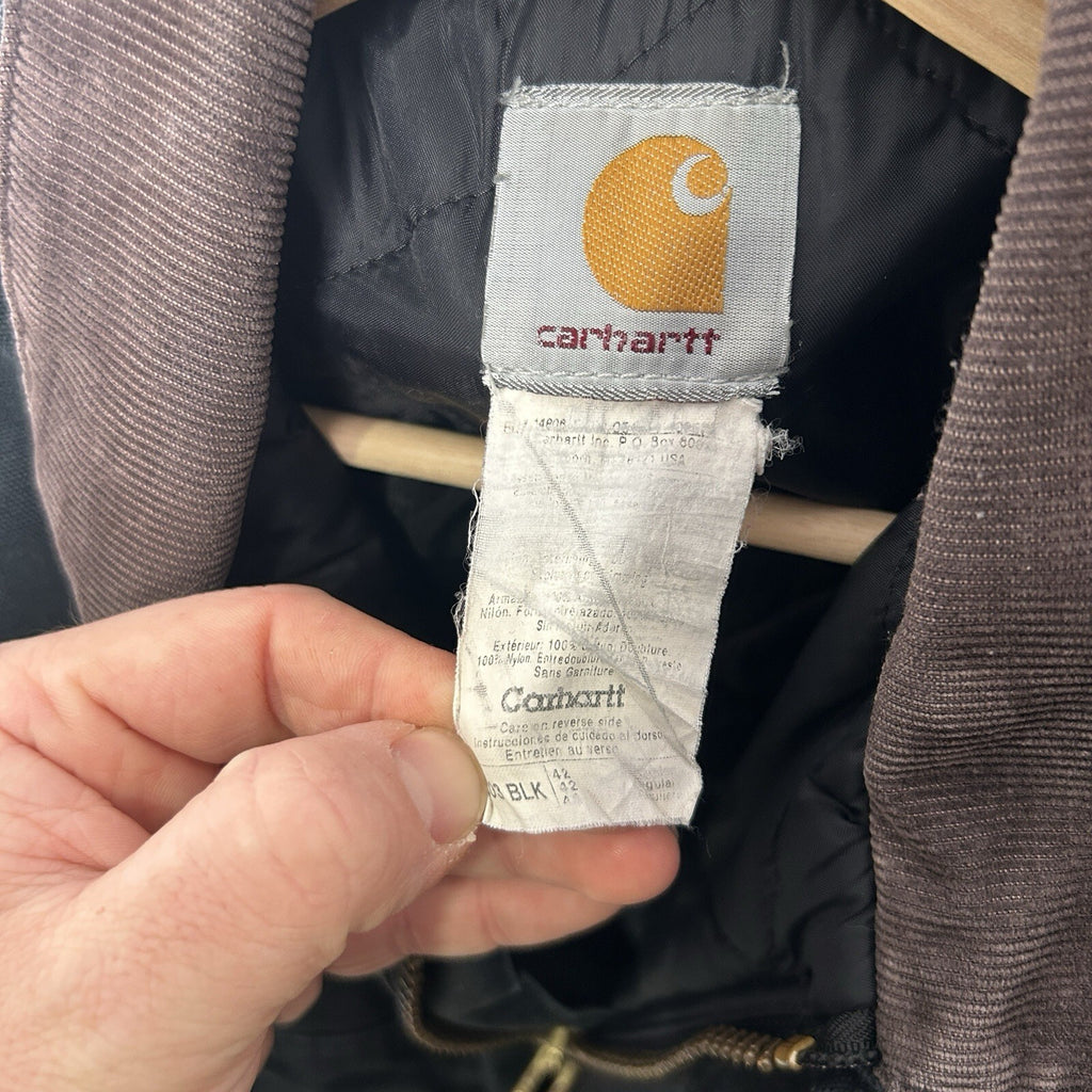 Vintage Carhartt Quilted Artic Jacket “Black” C03 BLK Men’s 42/Large Worn
