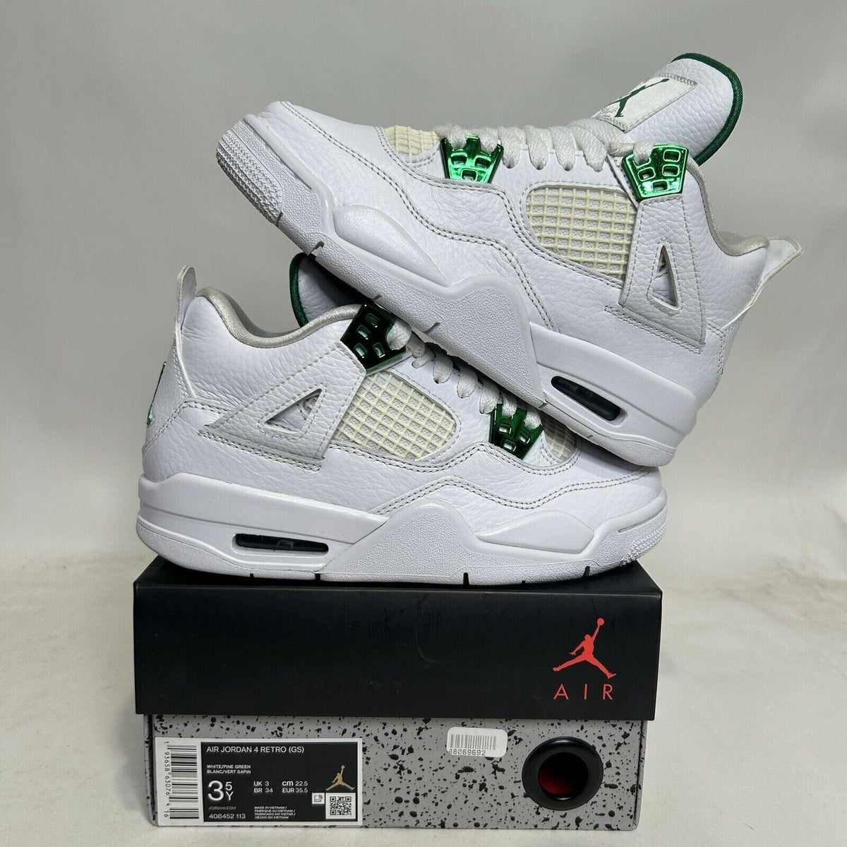 Nike Shoes Air Jordan 4 Retro GS “Metallic Green” 2024