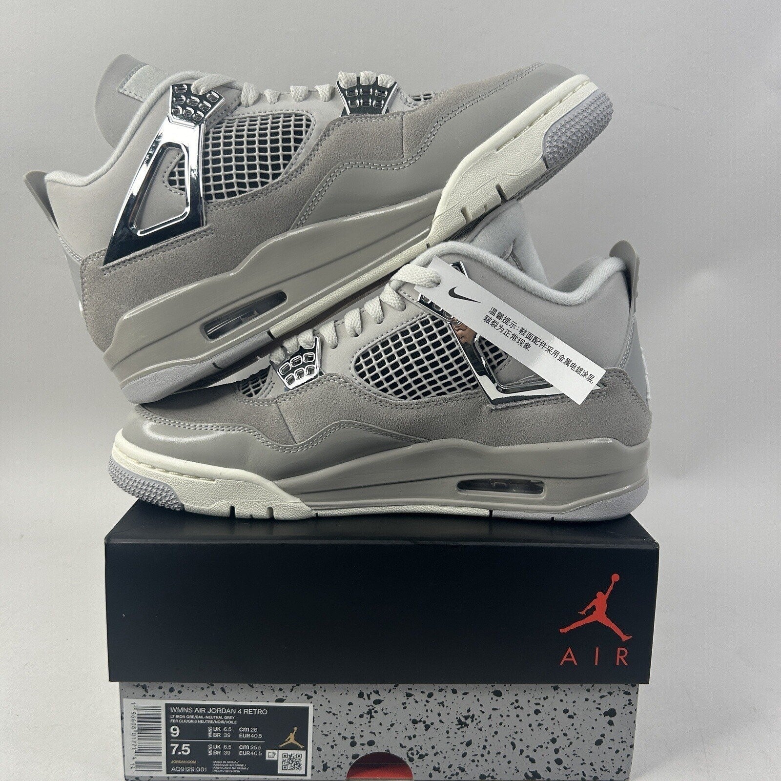 Nike Air Jordan 4 Retro WMNS “Frozen Moments” AQ9129-001 Women’s 9 New