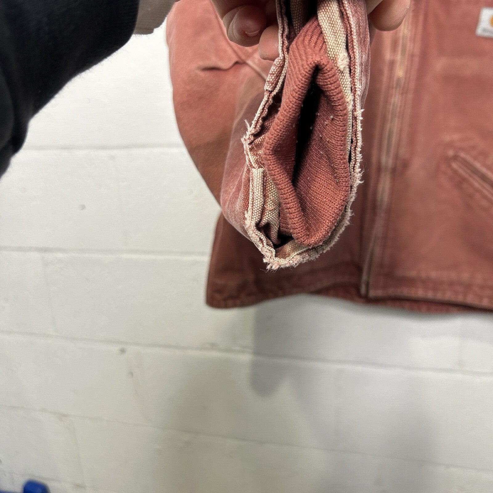 Y2K Carhartt Sherpa Hooded Detroit Jacket “Vintage Rose” WJ141 VRS Women’s XL