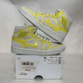 Nike Air Jordan 1 Mid LX “White Opti Yellow” Shoes DA5552-107 Women’s 7.5 New