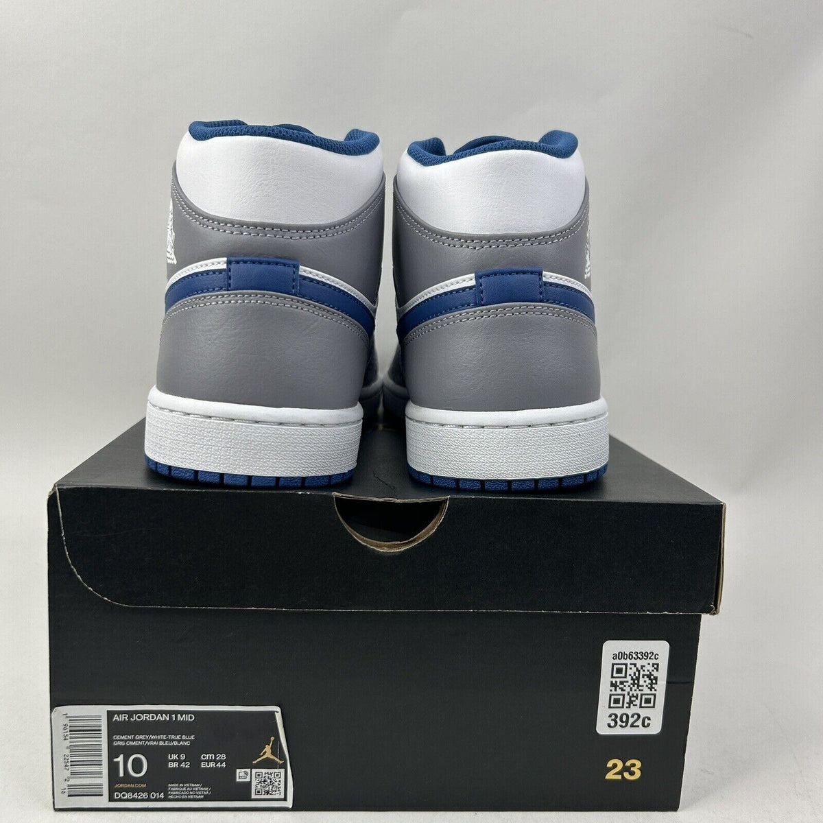 Nike Shoes Air Jordan 1 Mid Retro “Cement Grey/True Blue” 2024