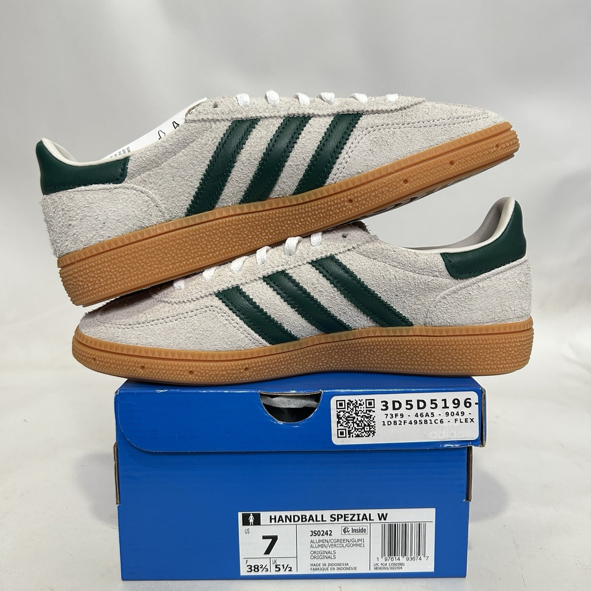 Adidas Handball Spezial WMNS “Alumina Grey Collegiate Green” JS0242 Women’s 7