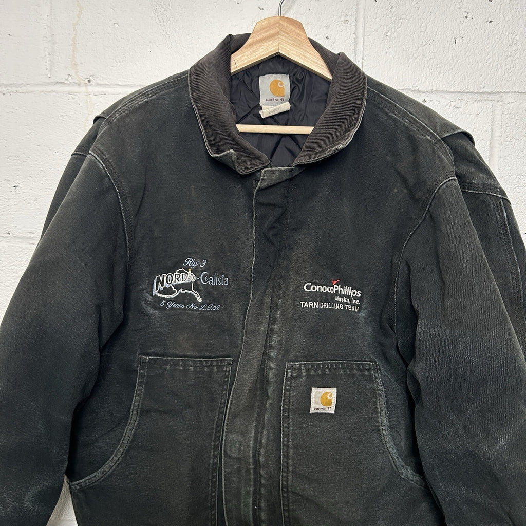 Vintage Carhartt Quilted Traditional Artic Jacket “Black” J02 BLK Men’s 44/Large