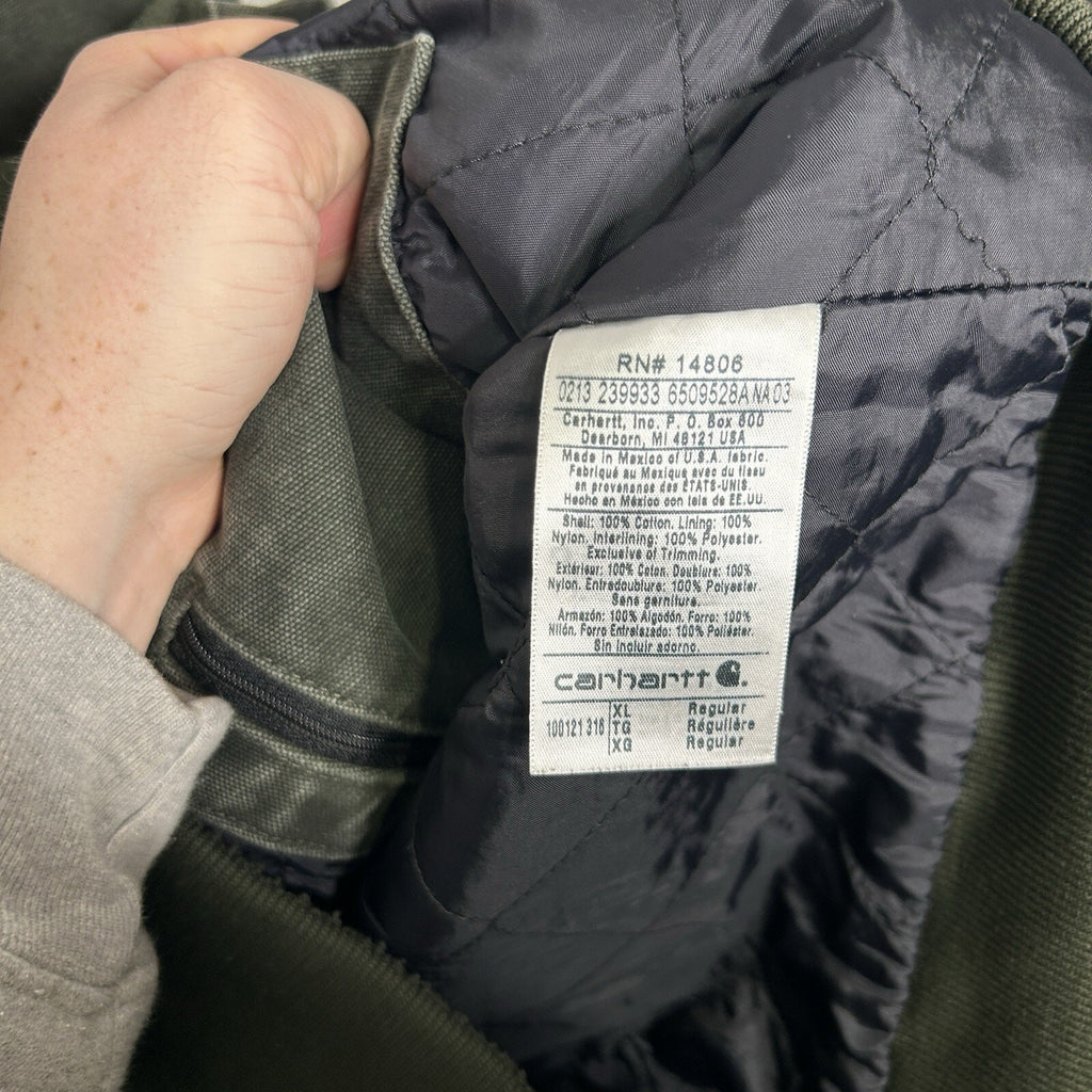 Carhartt Hooded Quilted Canvas Vest “Moss Green” 100121