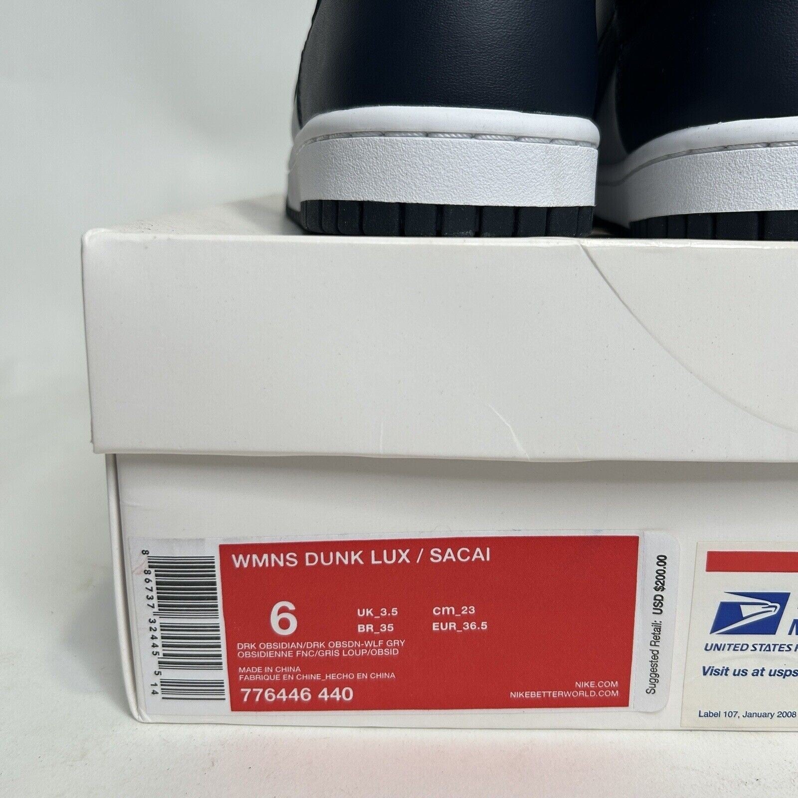 Nike NikeLab x Sacai Dunk Lux WMNS “Grey Navy Blue White” 2024