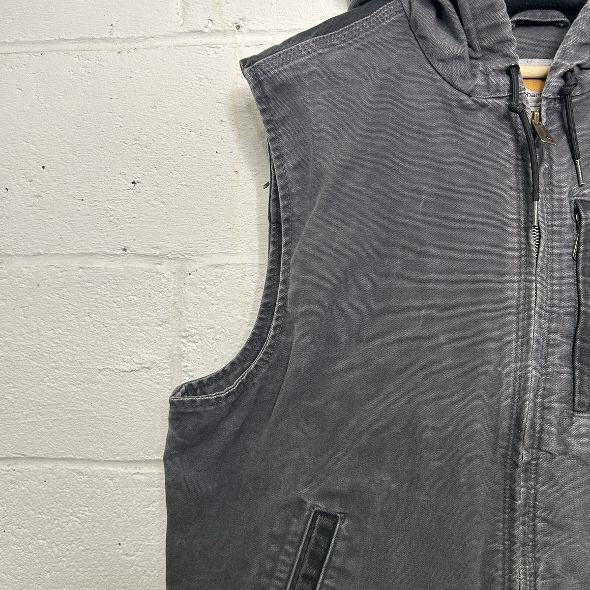 Carhartt Fleece-Lined Knoxville Hooded Vest “Shadow Grey”