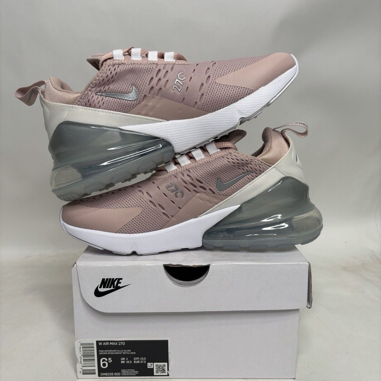 Nike Shoes Air Max 270 WMNS “Pink Oxford Metallic Silver” 2024