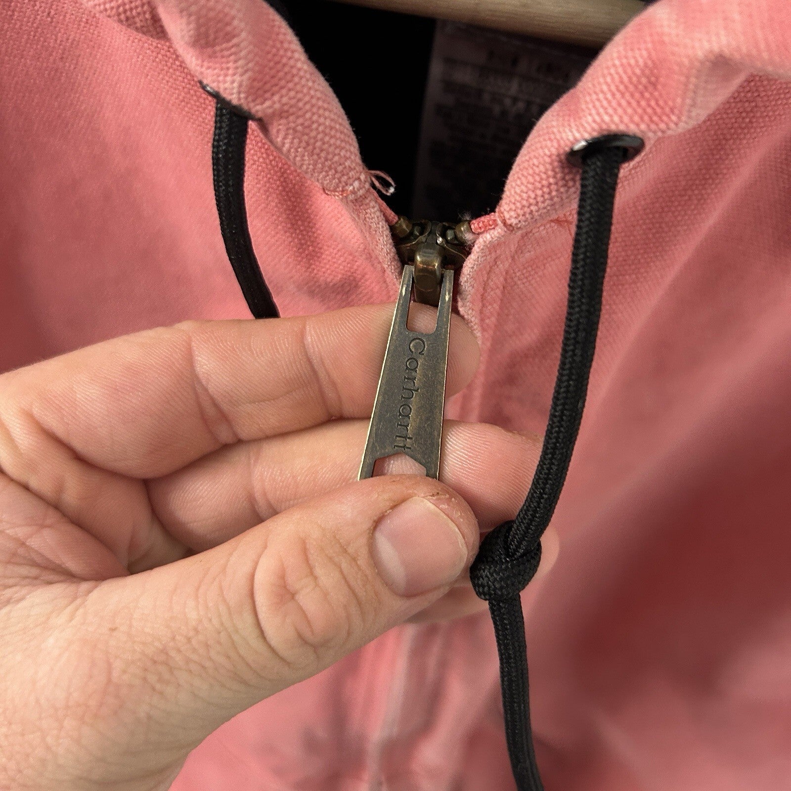 Y2K Carhartt Hooded Active Jacket “Sherbet Pink” WJ130 SBT Women’s Medium